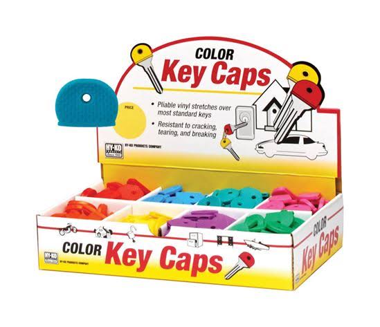 Hy-Ko KB134-200 Key Cap Set, Vinyl, blue/dark green/light Yellow/Red