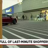 Grocery stores were flooded with last-minute Thanksgiving day shoppers