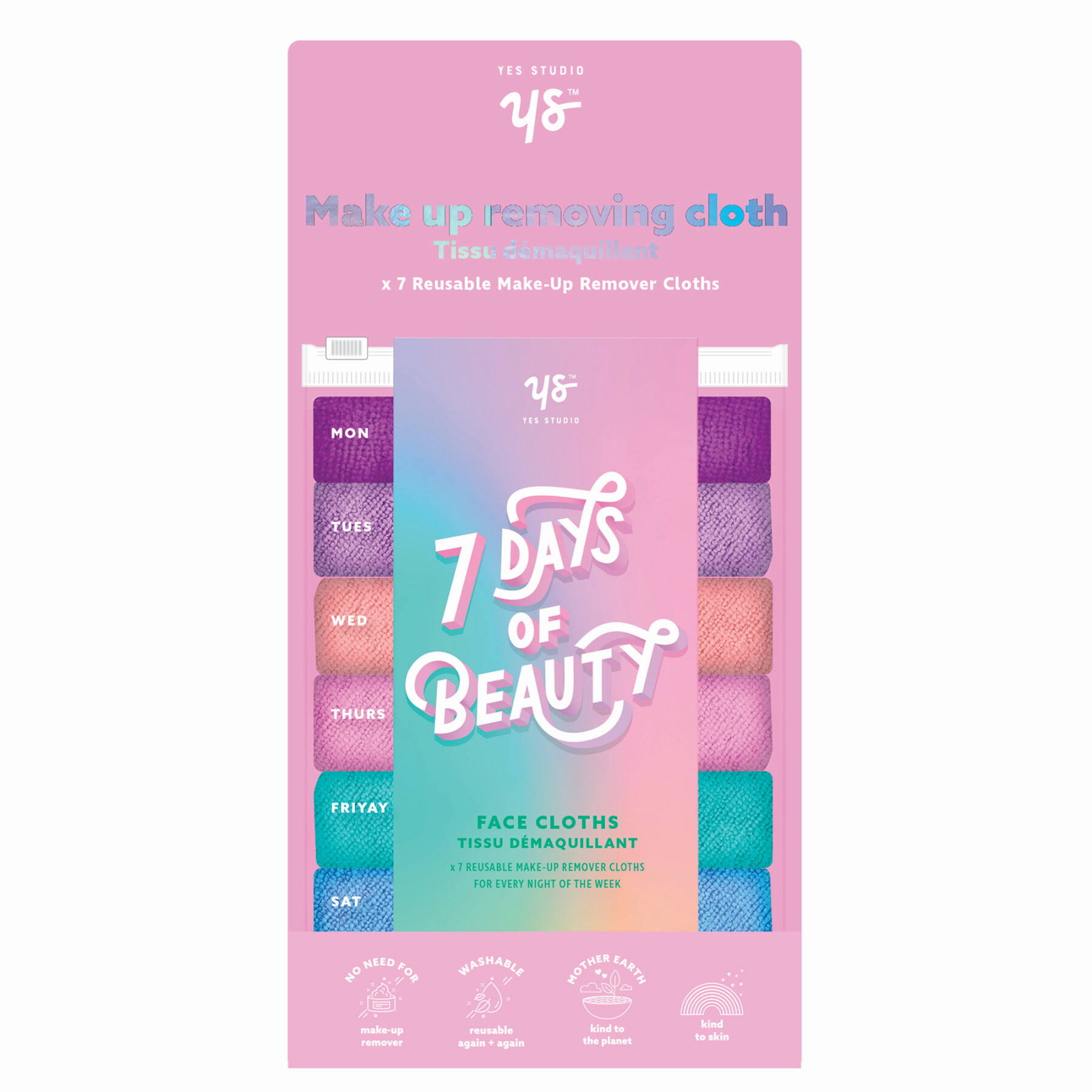 Reusable Make Up Removers Cloths (Yes Studio 7 Days of Beauty )