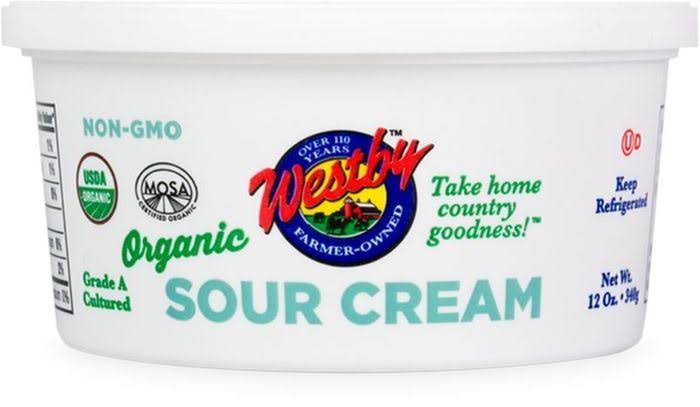 Westby Organic Sour Cream - 12 Ounces - Delivered by Mercato