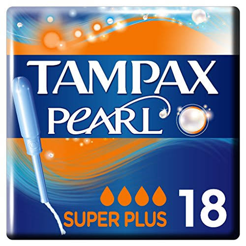 Tampax Pearl Super Plus Tampons - 18 Pack
