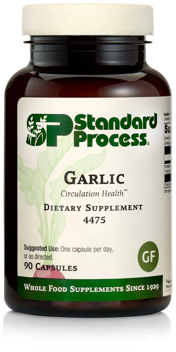 Standard Process Garlic (Organic Garlic) - Whole Food Antioxidant, Immune Support, Cholesterol, Lung Health, Liver Support and Blood Circulation with