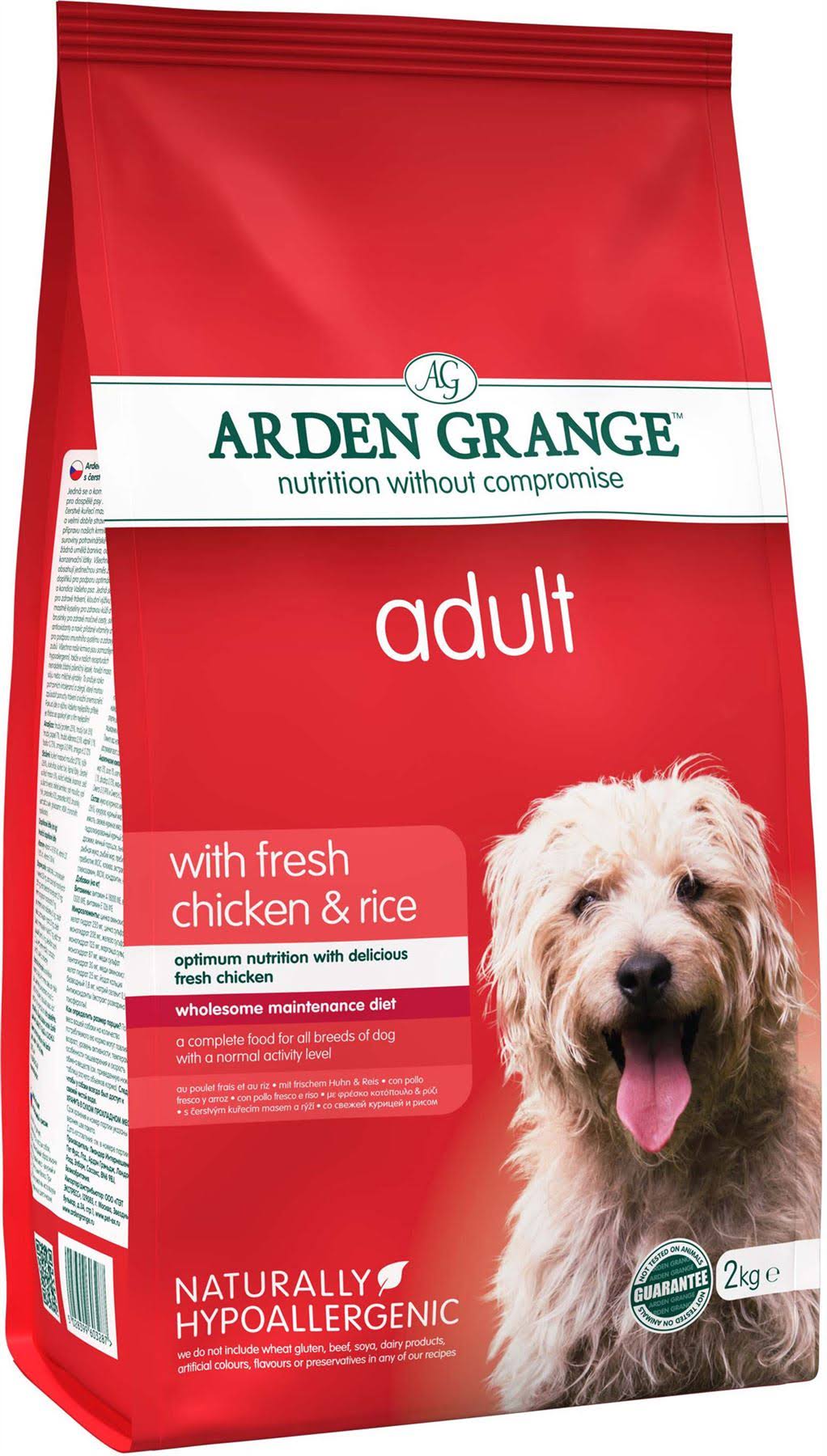 Arden Grange Dog Food - Adult, with Fresh Chicken and Rice, 2kg