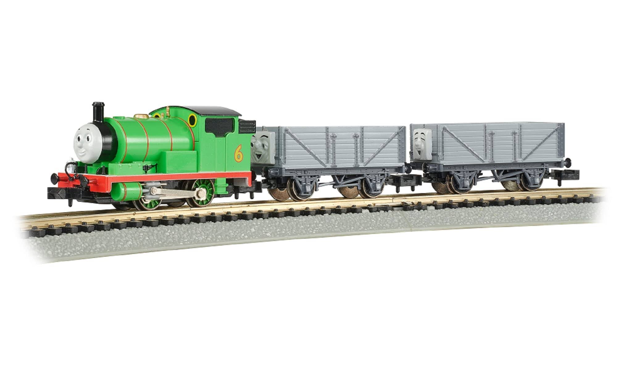 Bachmann Trains - Thomas & Friends? - Percy And The Troublesome Trucks Ready To Run Electric Train Set - N Scale