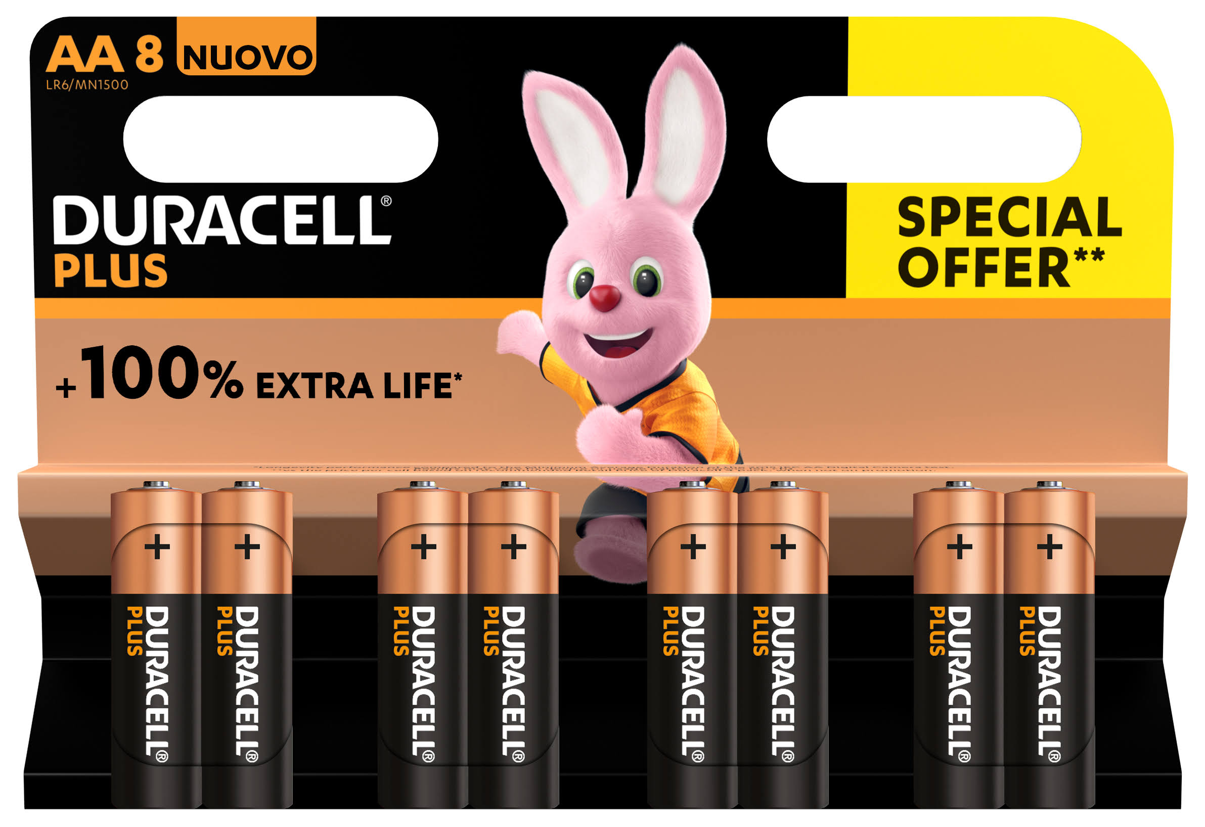 Duracell Plus AA Batteries | 8 Pack
