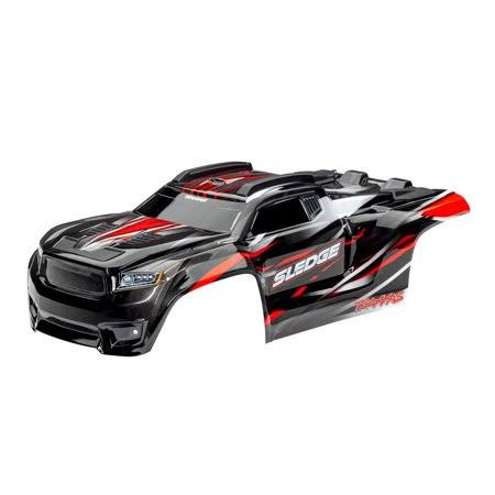 Traxxas 1/8 Sledge Red Painted Body Shell w/ Decals
