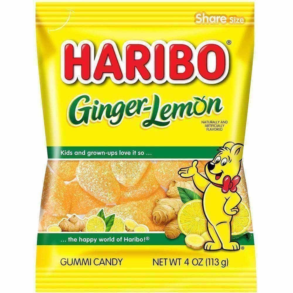 Haribo Gummi Candy - Ginger Lemon, 4oz