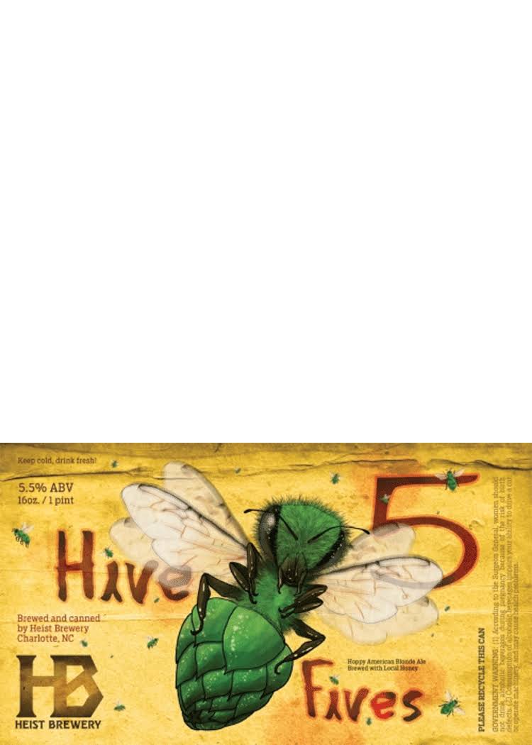 Heist Hive Fives American Blonde Ale | 16oz | North Carolina
