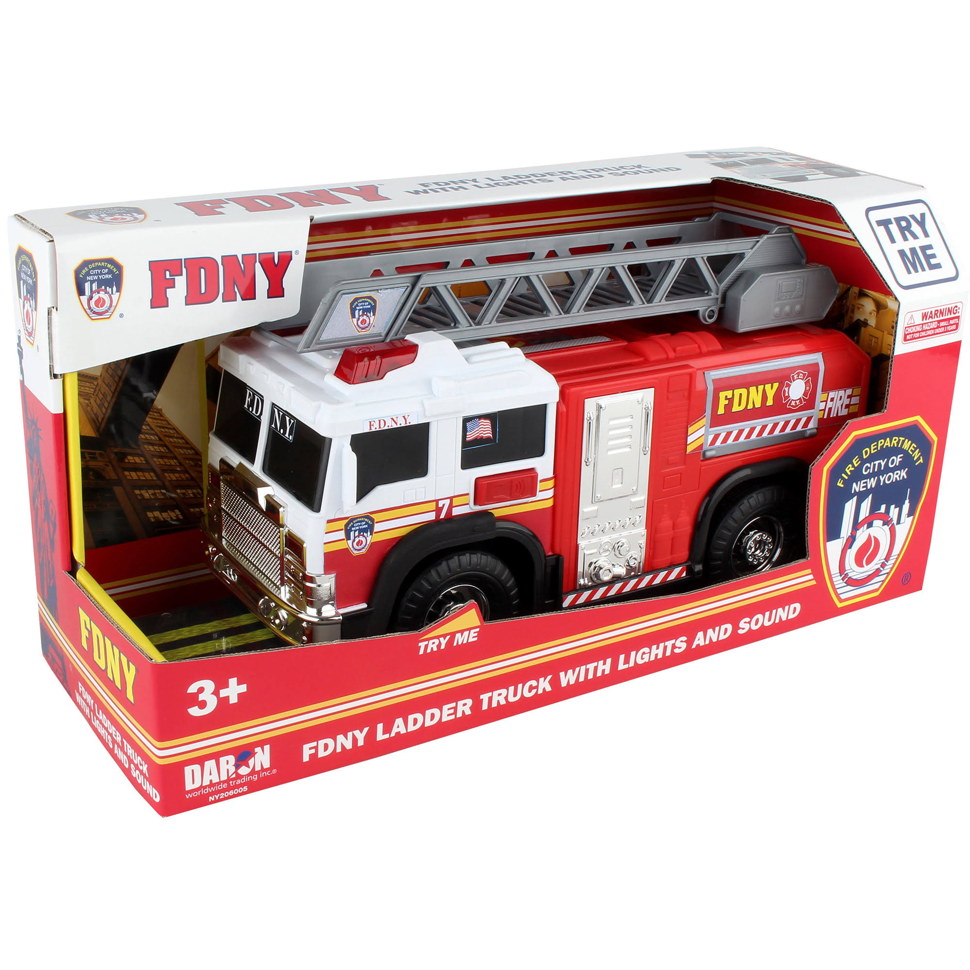Daron Fdny Ladder Truck with Lights & Sounds