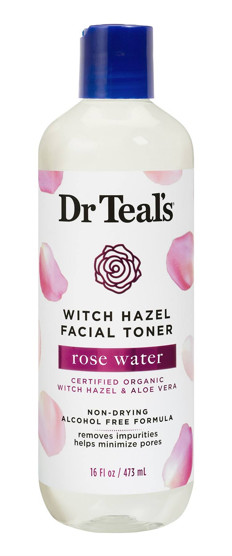 Dr Teals Rose Witch Hazel Facial Toner, 16 Fl. oz.