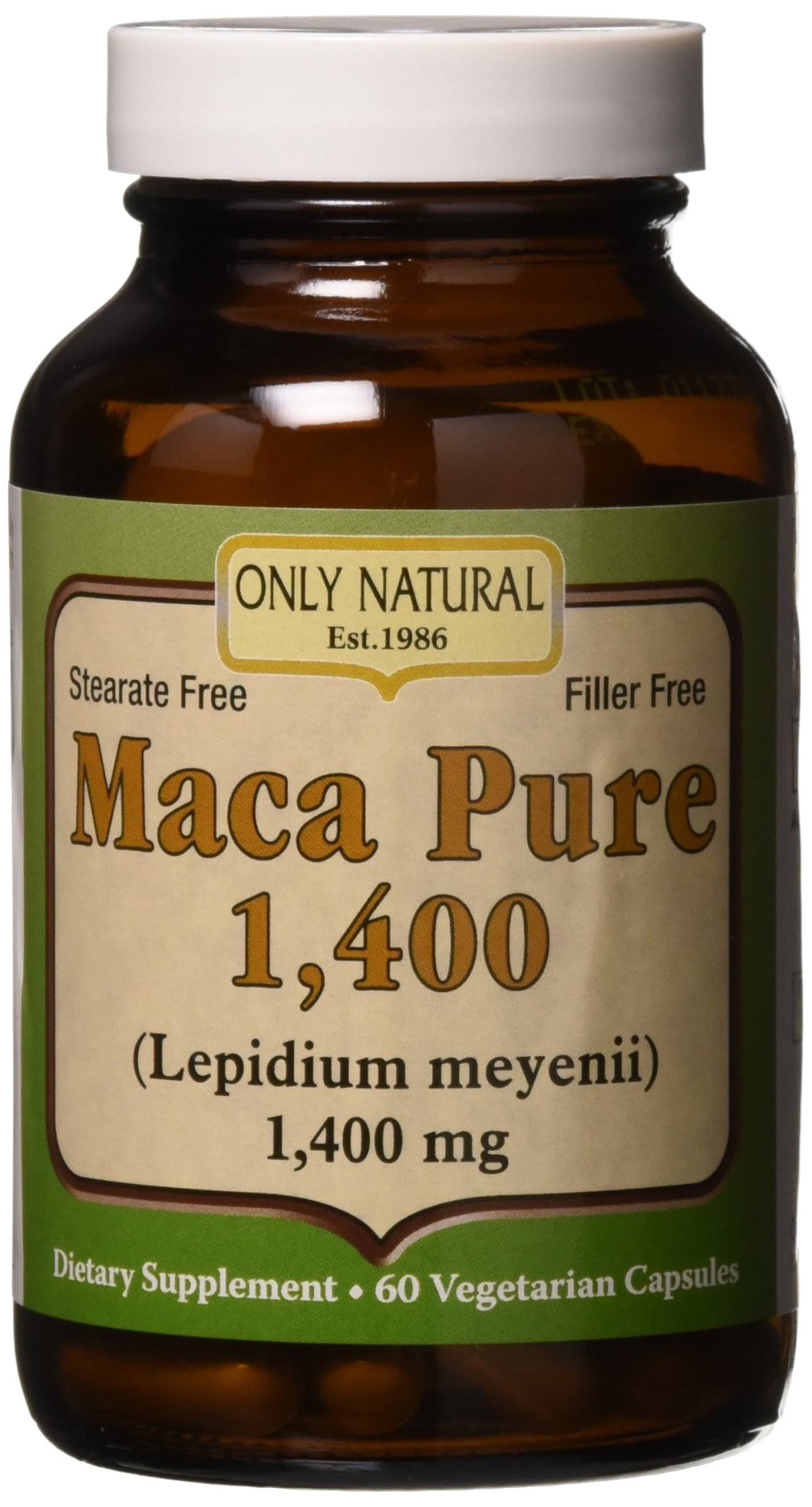 Only Natural Maca Pure Supplements - 60ct