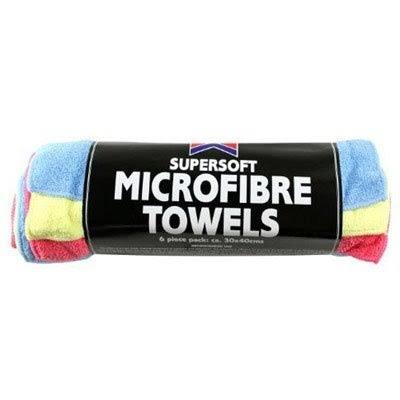Kent Car Care Microfibre Cleaning Towels - 6 Pack
