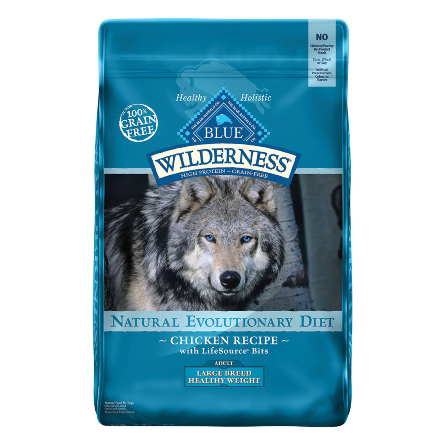 Blue Buffalo Adult Wilderness - lb Healthy Weight - Chicken | Dog Food | Size: 10.9 kg