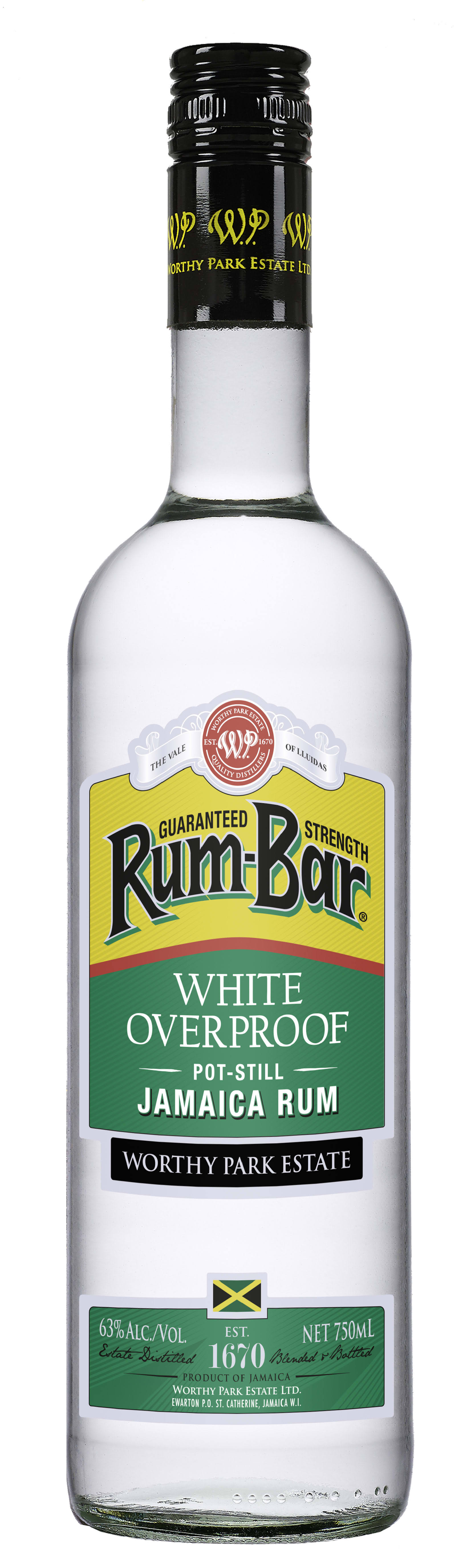 Rum-Bar White Overproof Rum - 750ml