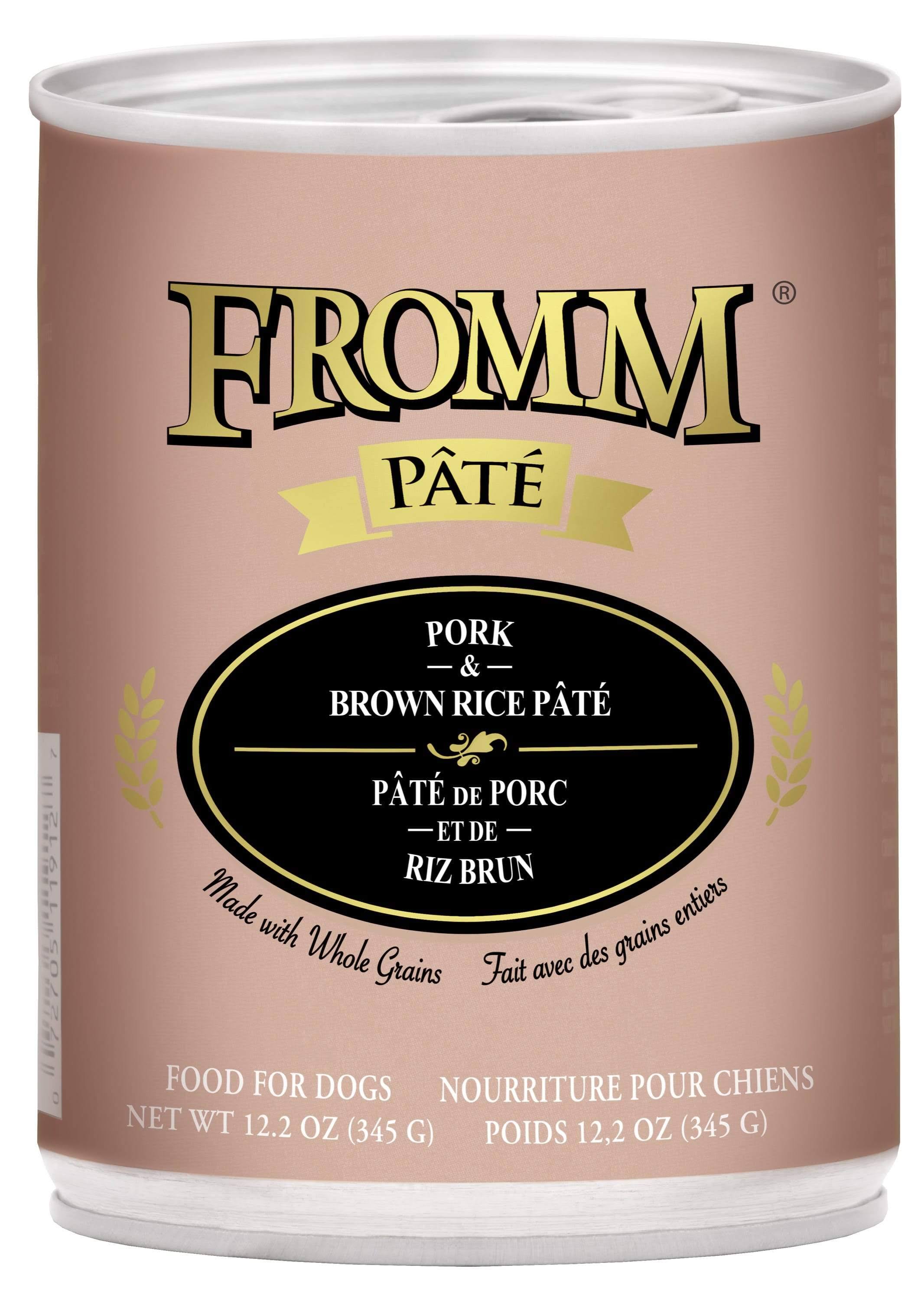 Fromm Pork & Brown Rice Pate Canned Dog Food