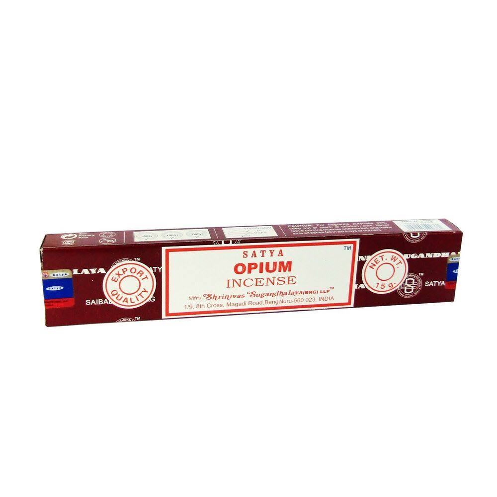 Satya Natural Opium Incense Sticks - 15g, 1 Box, Nag Champa