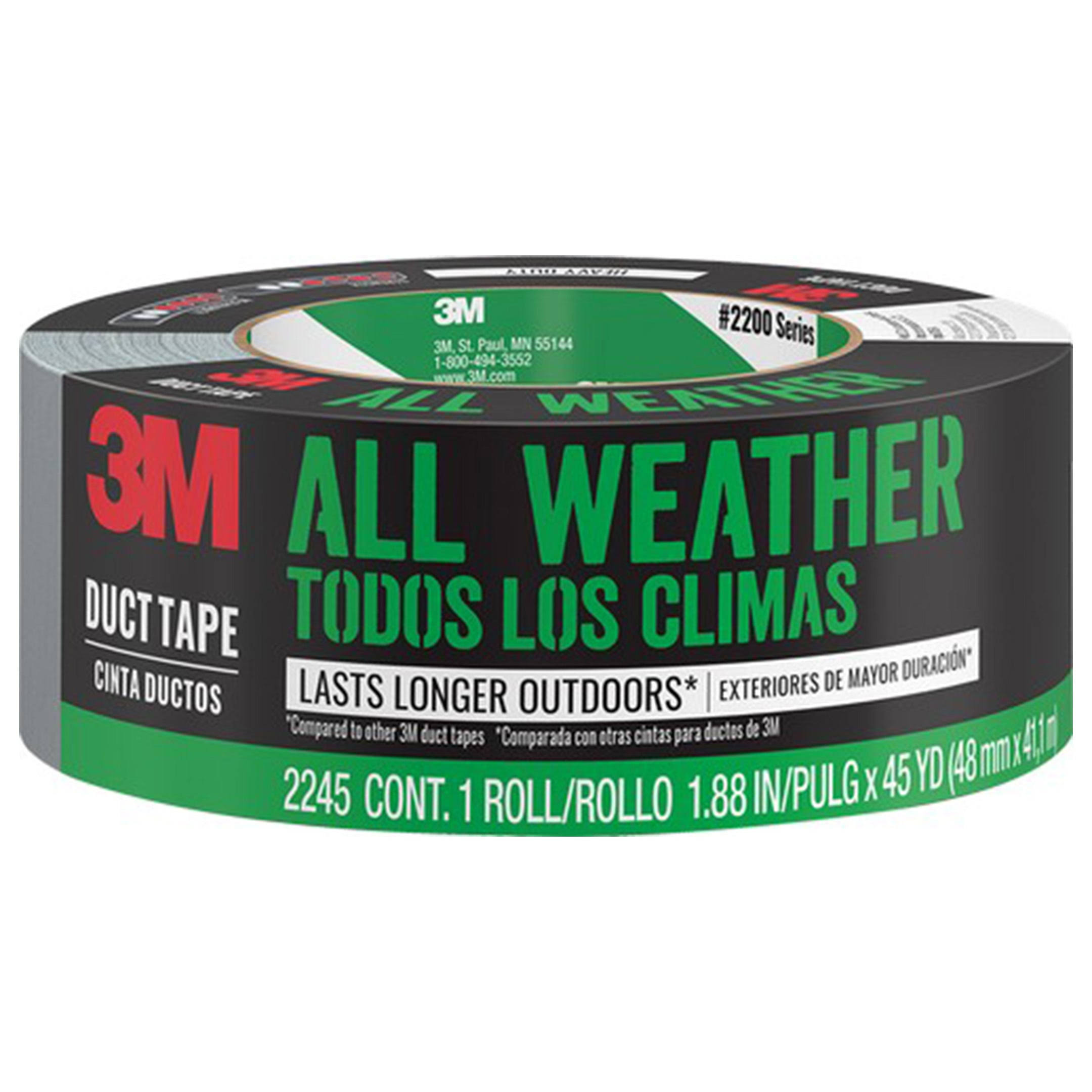 Scotch Tough Duct Tape - Heavy Duty, All-weather, 1.88in x 45yd