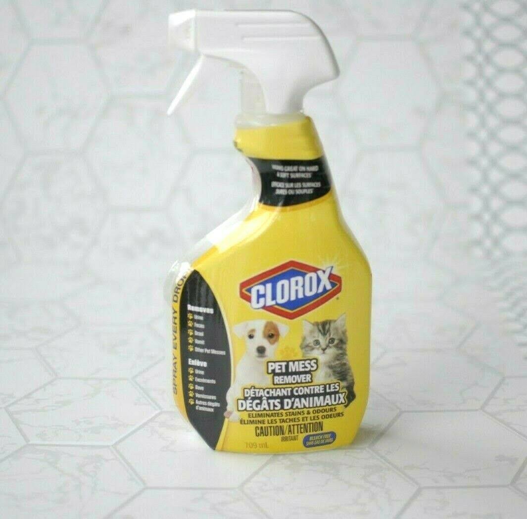 Clorox Pet Mess Remover for Stains and Odors Spray Bottle 24 oz