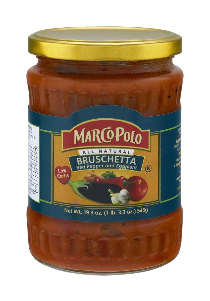 Marco Polo Brushetta Sauce - Red Pepper & Eggplant, 545g