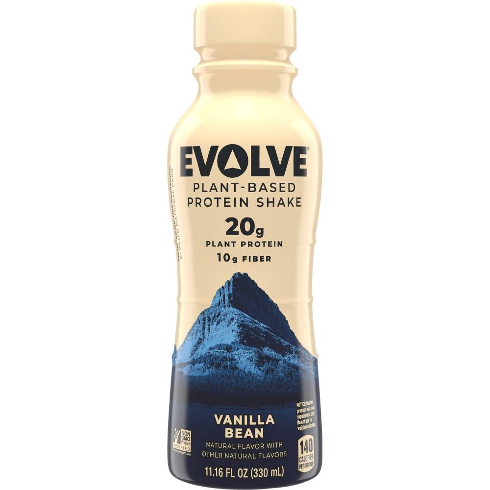 Evolve Protein Shake, Plant-Based, Vanilla Bean