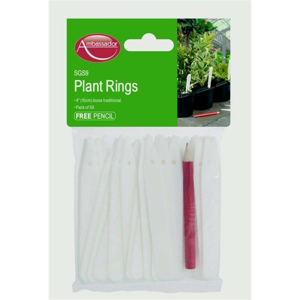 SupaGarden Plant Labels & Pencil - 10cm, 50 Pack