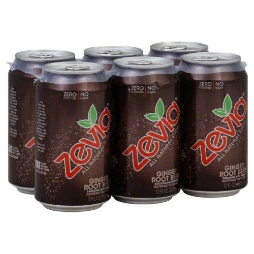 Zevia Zero Calorie Soda Ginger Root Beer - 12oz, 6pk