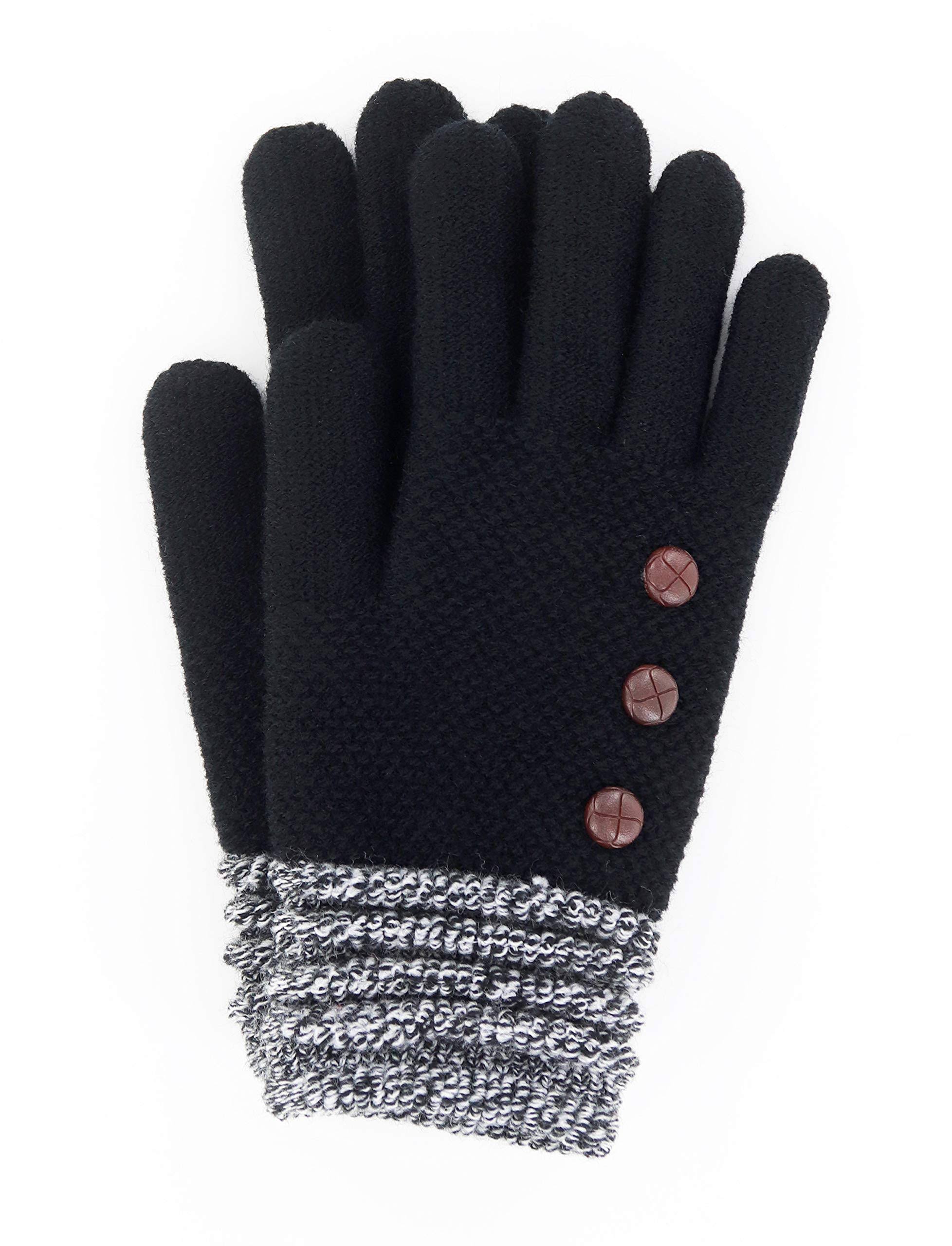 Britt's Knits Women's Cold Weather Gloves Black