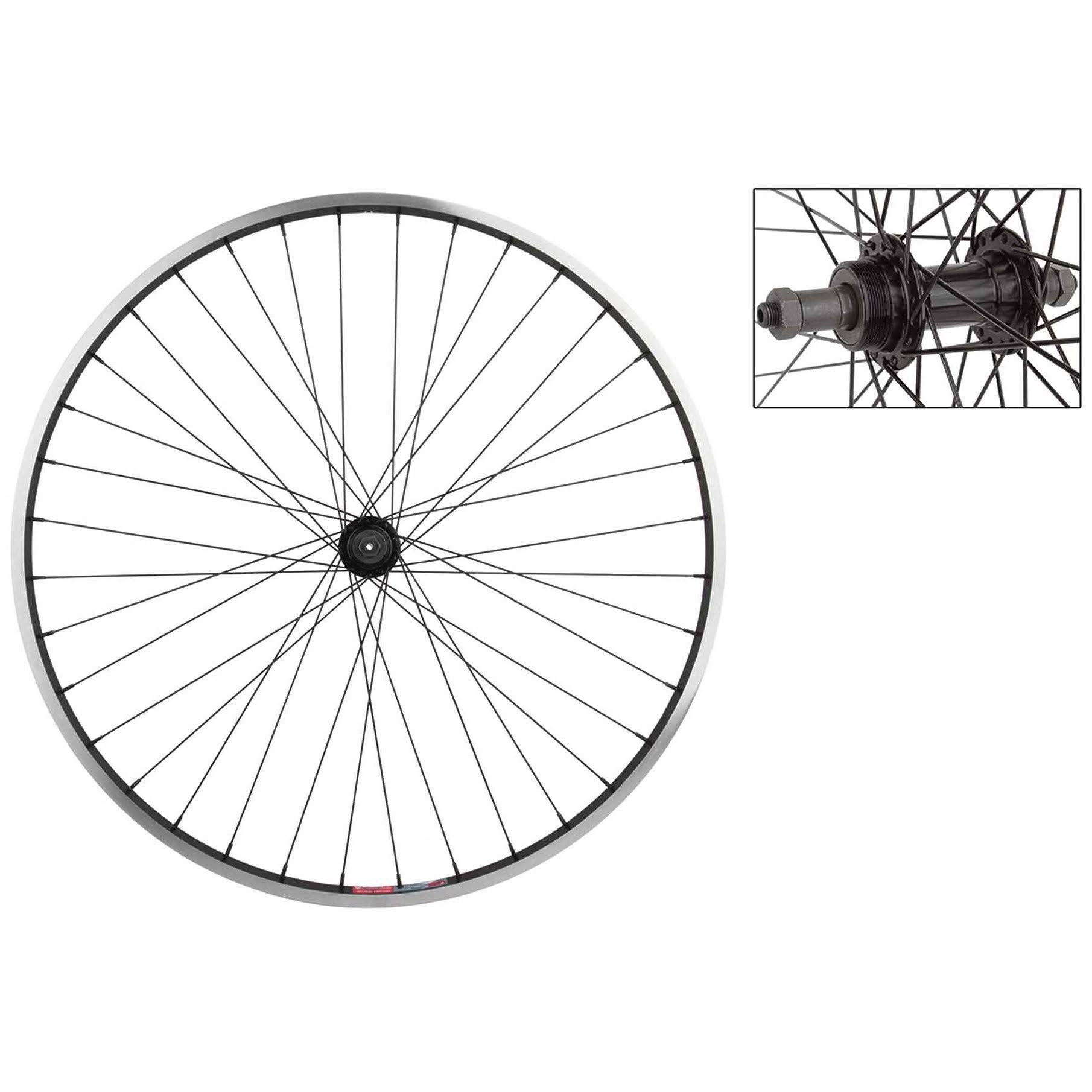 Weinmann 519 Rear Wheel - Black, 700c x 35, 5-7 Speed, 36H, QR Freewheel
