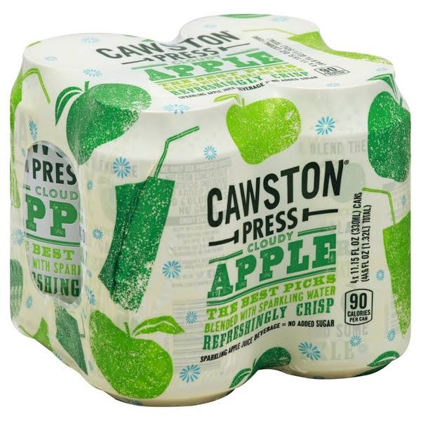 Cawston Press Juice Beverage, Apple, Sparkling - 11.5 fl oz