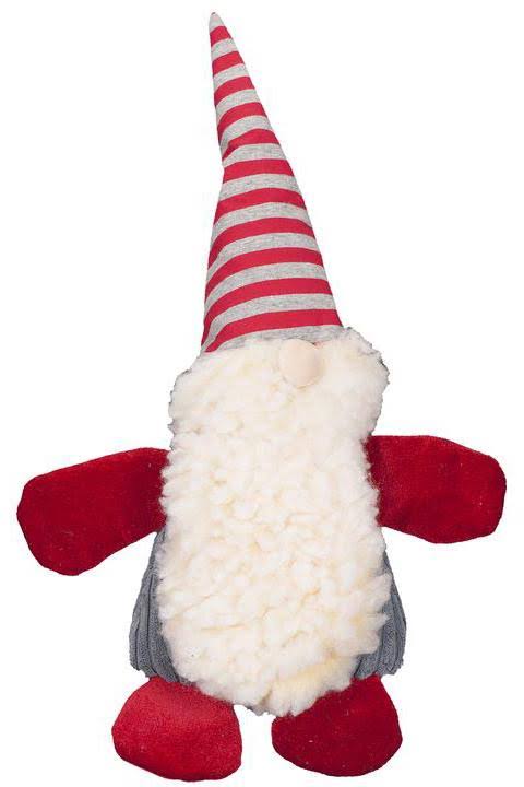 HuggleHounds Holiday Chubbie Buddie Gnome Dog Toy - Lars - Large