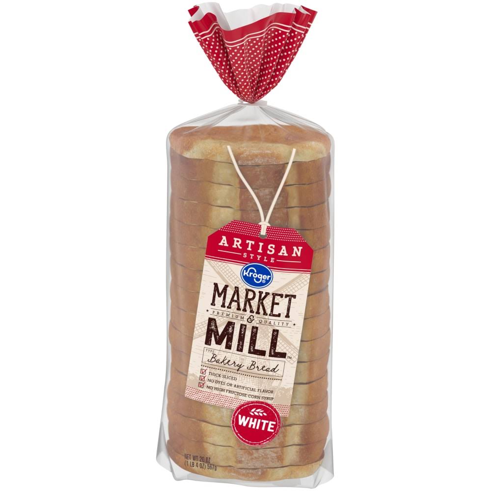 Kroger Market Mill Artisan Style White Bakery Bread - 20 oz