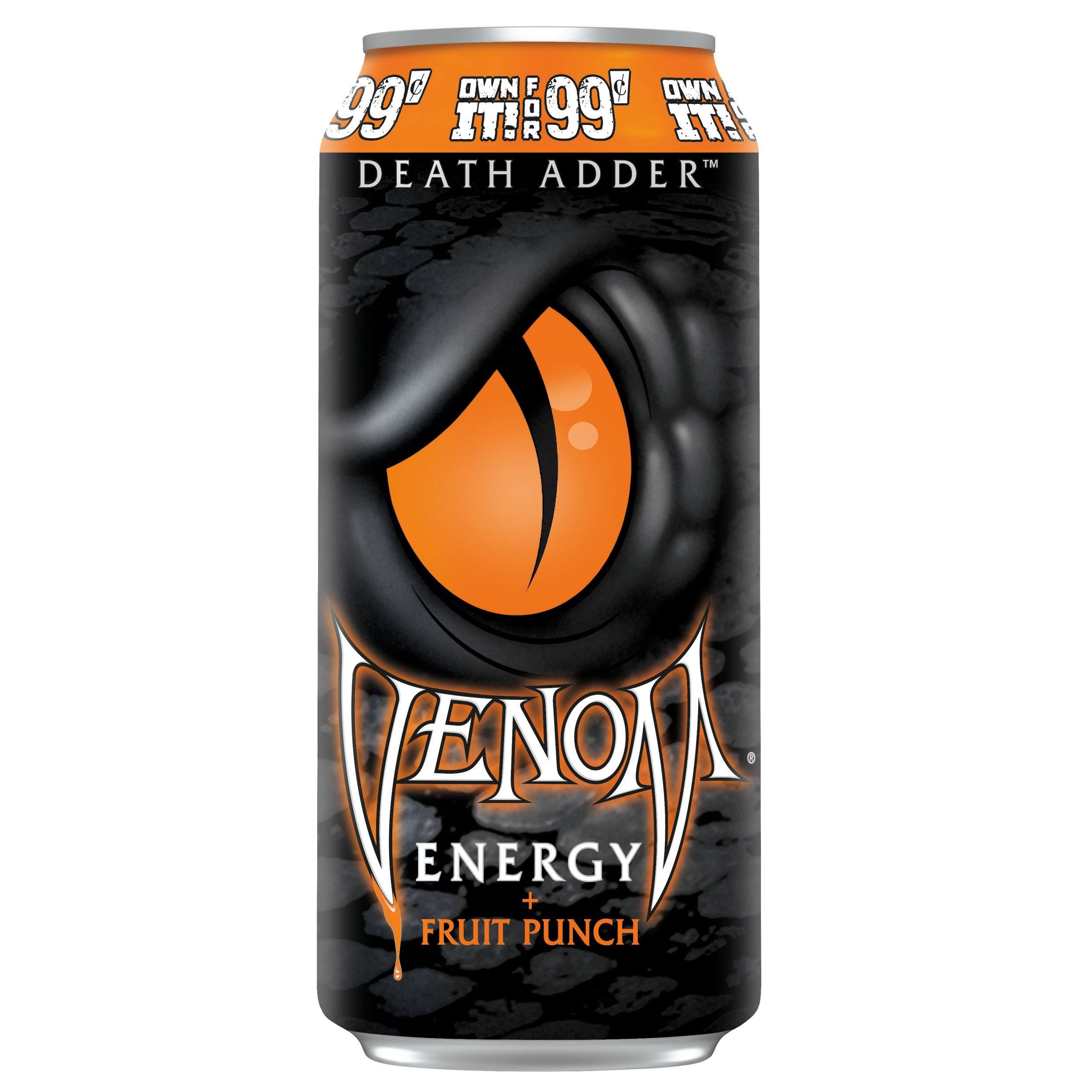 Venom Energy Death Adder Fruit Punch - 16oz