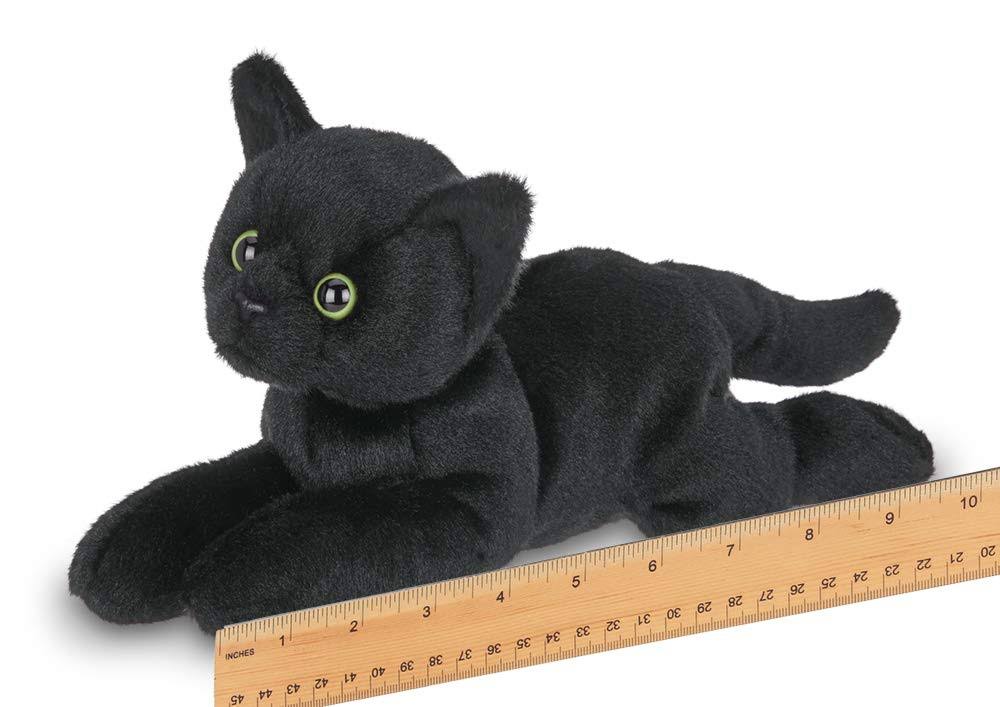 Bearington Small Plush Stuffed Animal Black Cat, Kitten 8 Inch