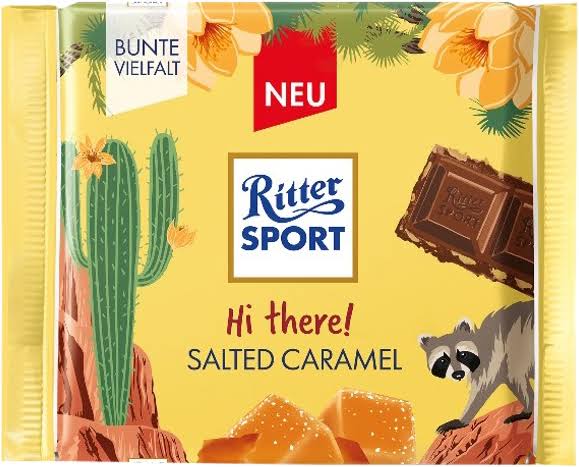Ritter Sport Salted Caramel Chocolate Bar
