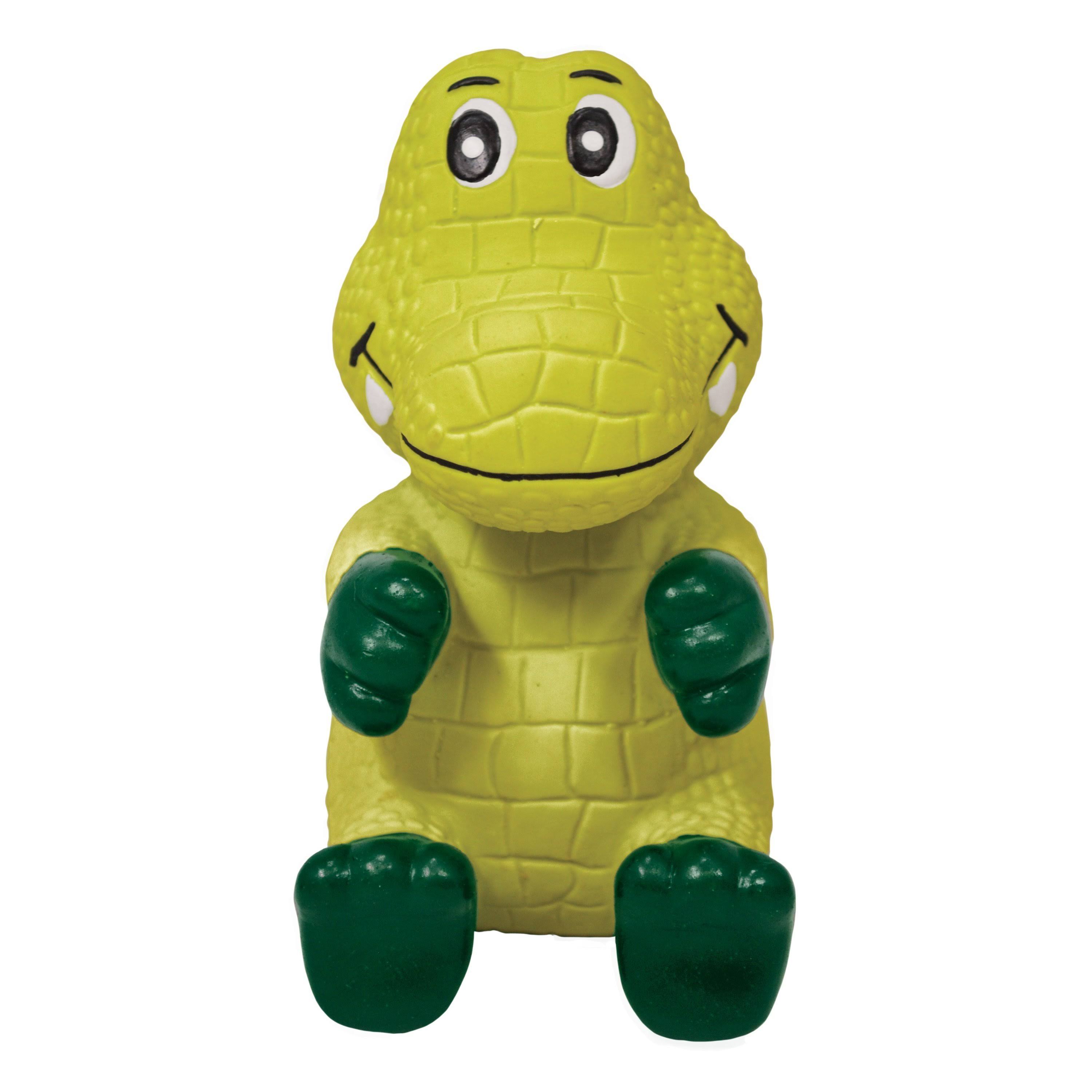 Kong Wiggi Alligator Dog Toy - Small, Green