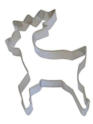 R&M Reindeer Standing 4" Cookie Cutter in Durable, Economical, Tinplat