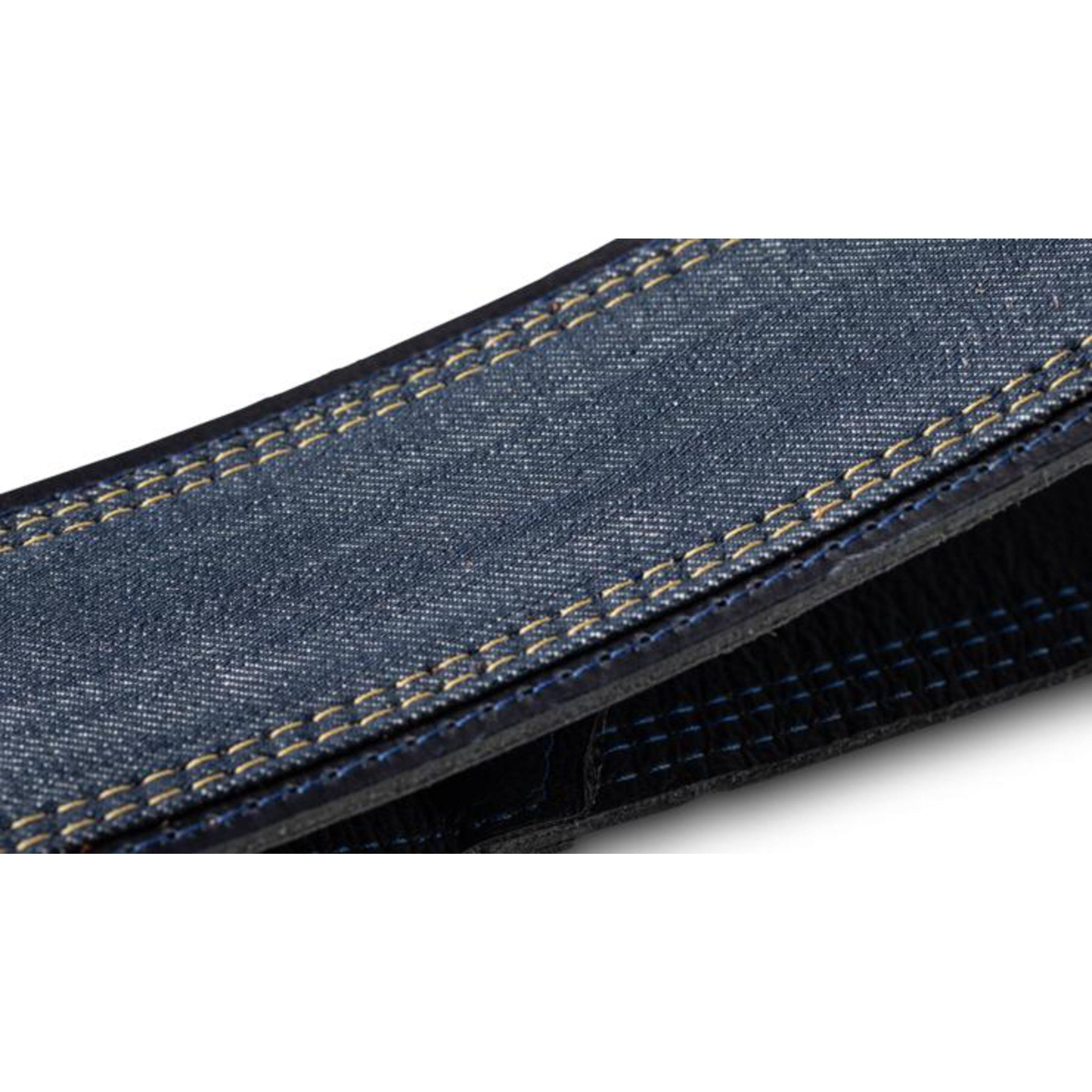 Correa Taylor Denim Strap - Blue, Navy Leather Edges
