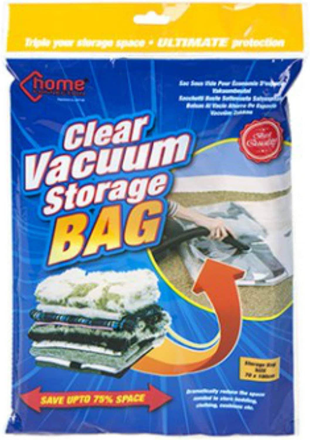PMS Clear Vacuum Storage Bag 70 x 100cm in Printed Bag