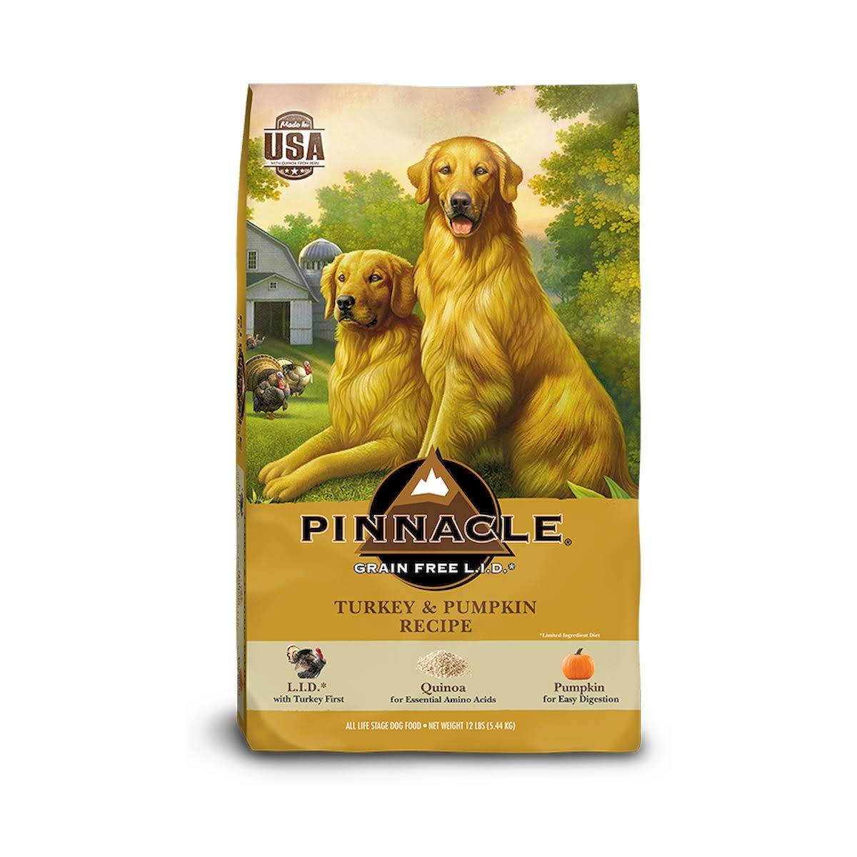 Pinnacle Grain Free Turkey & Pumpkin Dry Dog Food 24lb