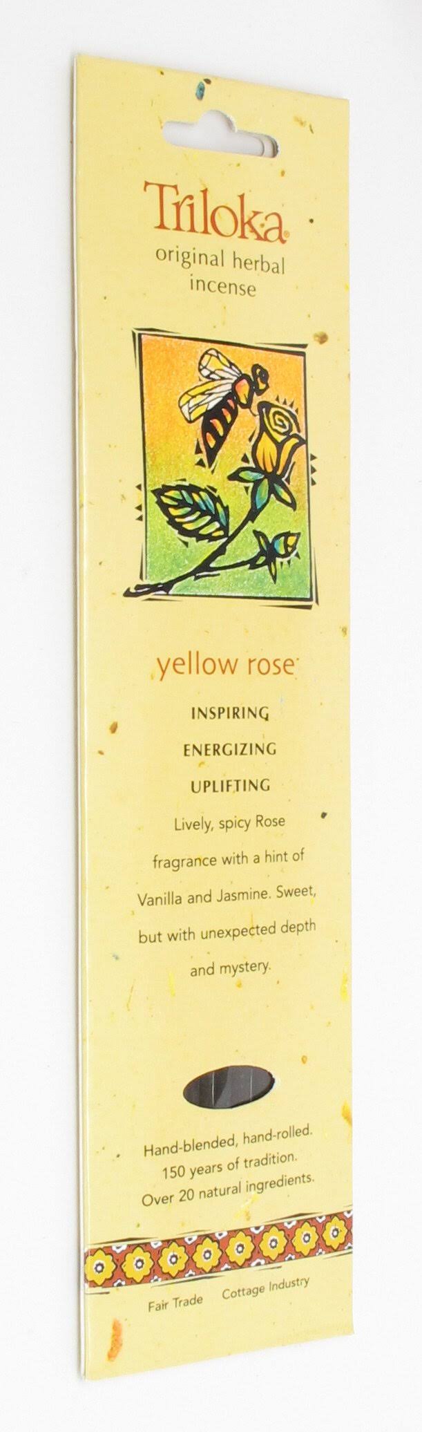 Yellow Rose - Triloka Original Herbal Incense Sticks