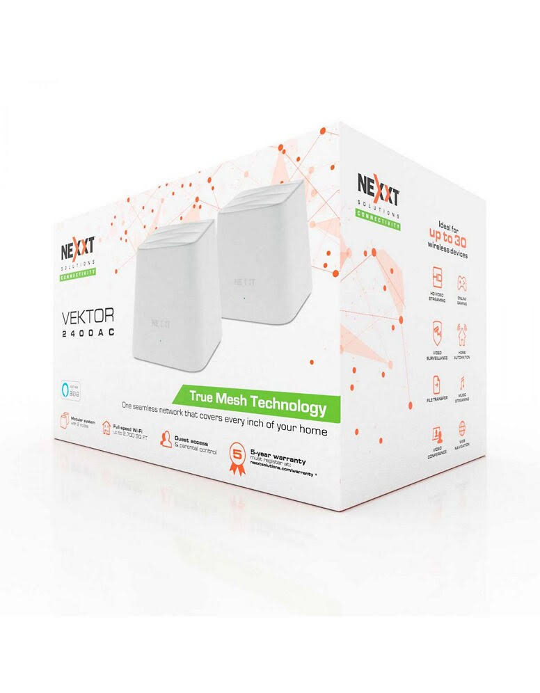 Nexxt Home Mesh Wireless System Vektor 2400-ac - White