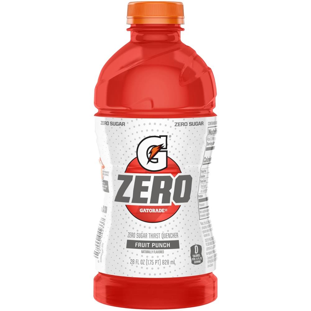 Gatorade Zero Thirst Quencher, Fruit Punch - 28 fl oz