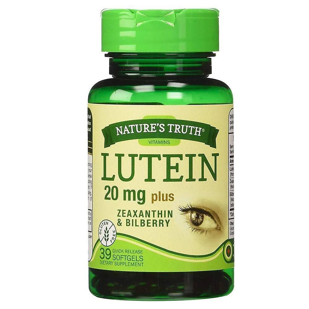 Nature's Truth Lutein Dietary Supplement - 20mg, 39 Softgels