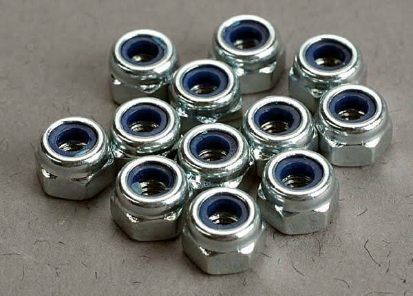 Traxxas Nylon Locking Nuts - 12pc, 3mm