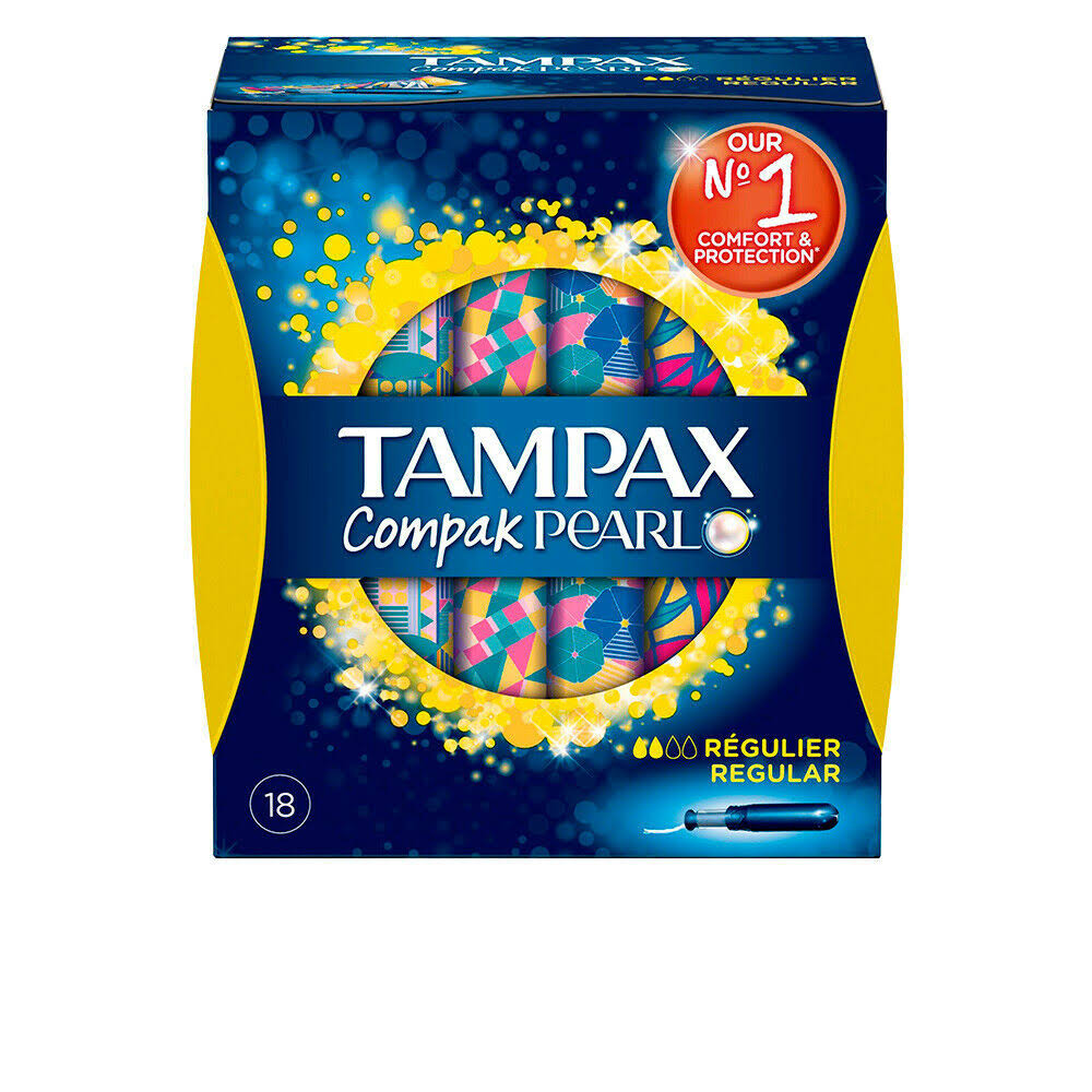 Tampax Compak Pearl Regular Tampons - 18 Pack