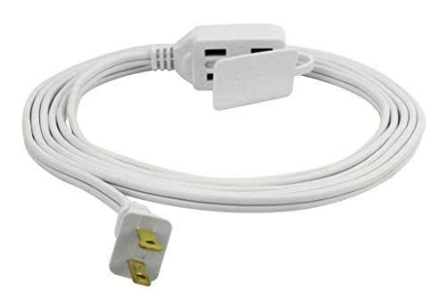 Prime Wire EC660609 3 Outlet Cord - White, 9'