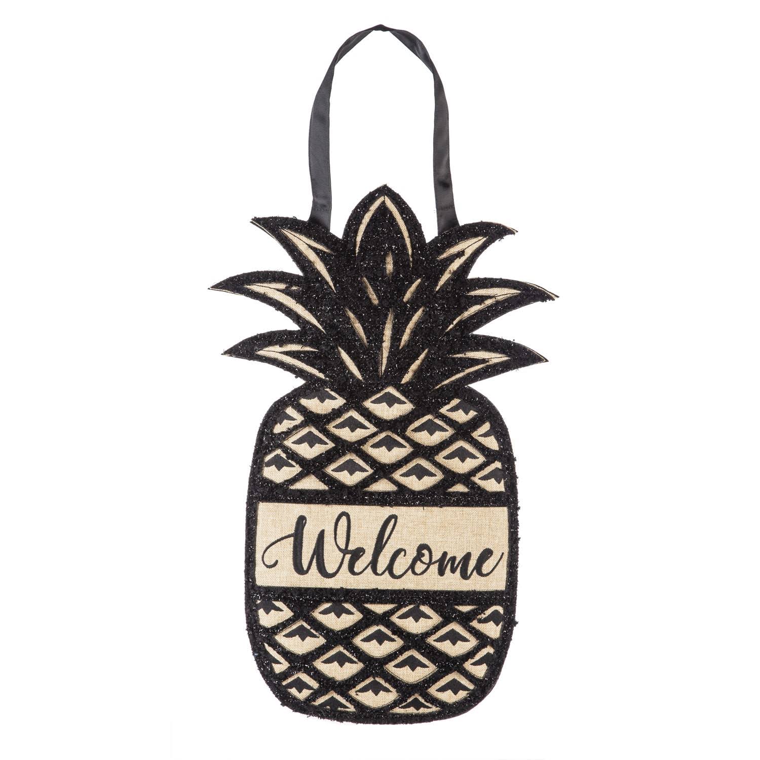 Evergreen Door Decor - Pineapple Welcome
