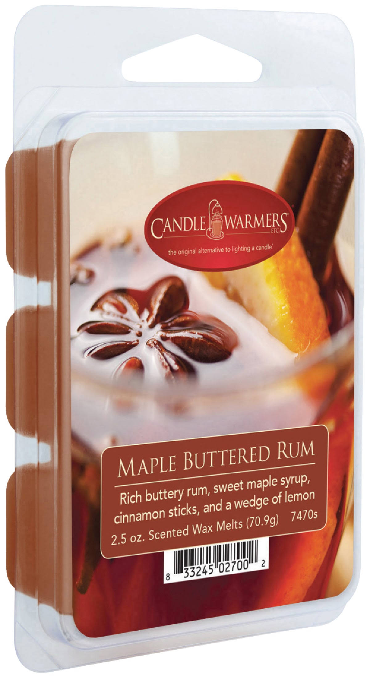 Candle Warmers Maple Buttered Rum Wax Melts - 2.5 Ounces
