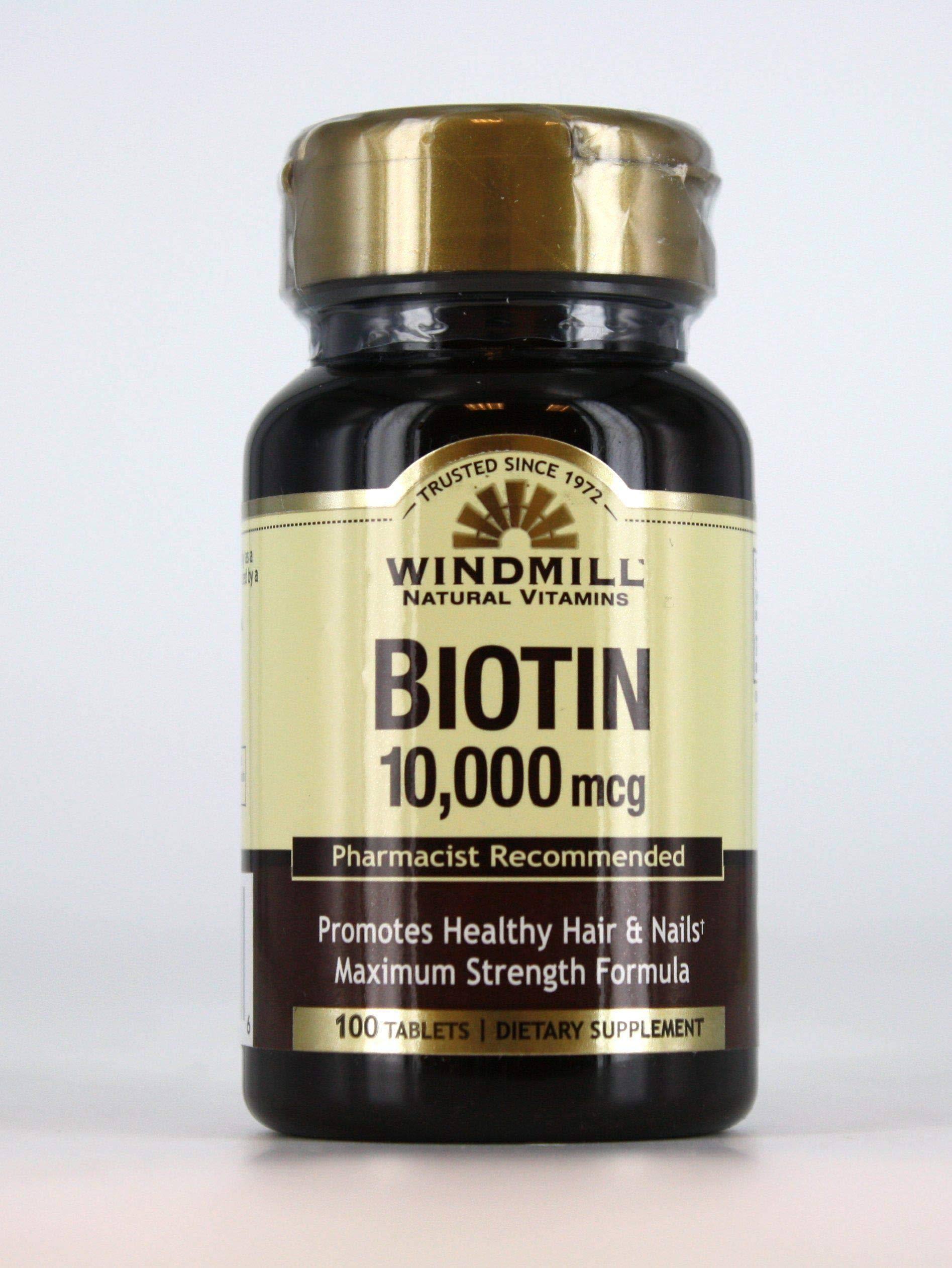 Biotin 100 Tabs 10000mcg by Windmill Health