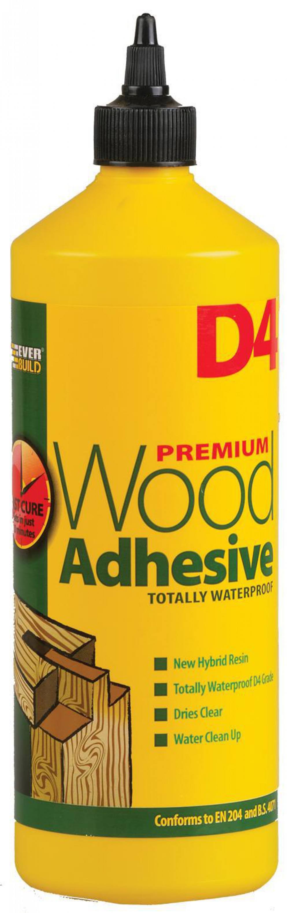 Everbuild Premium D4 Industrial Grade Wood Adhesive - 1L